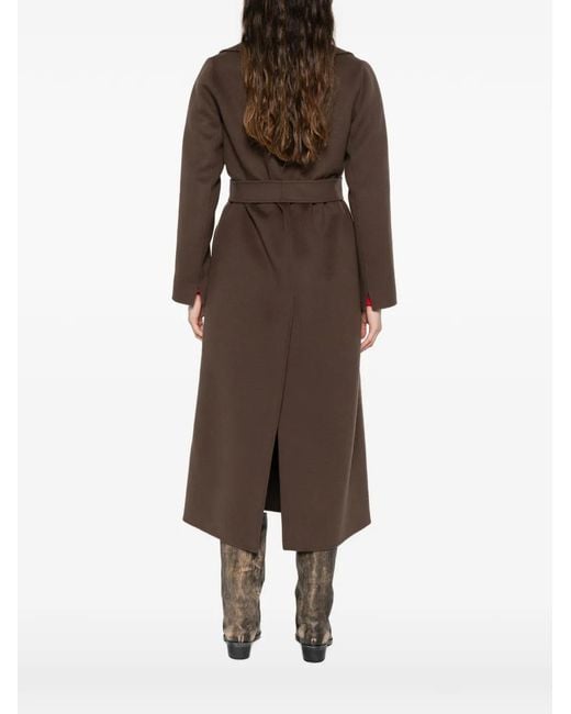 Abrigo Con Cinturón Max Mara de color Brown