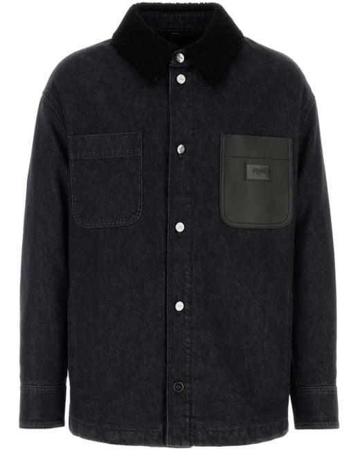 Fendi Black Denim Jacket for men