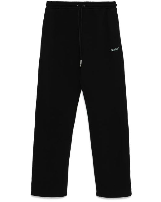 Off-White c/o Virgil Abloh Black Cotton Sweatpants Wide Fit for men