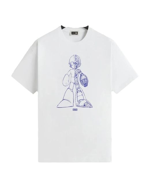 Kith White X Capcom Megaman Graphic T-Shirt for men