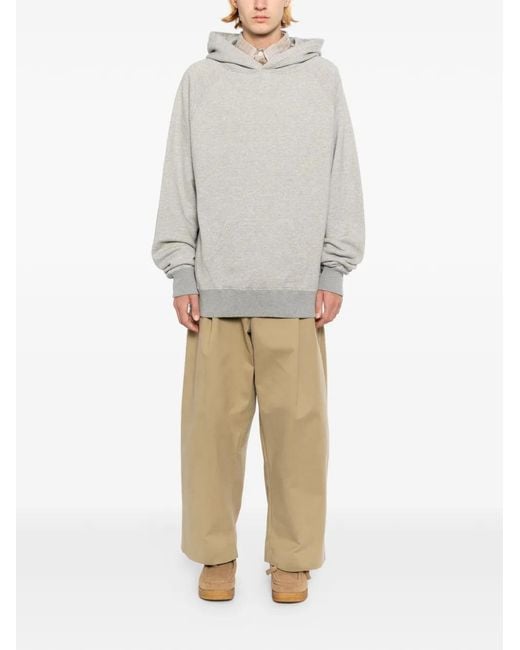 Edwin Gray Logo-Patch Hoodie for men