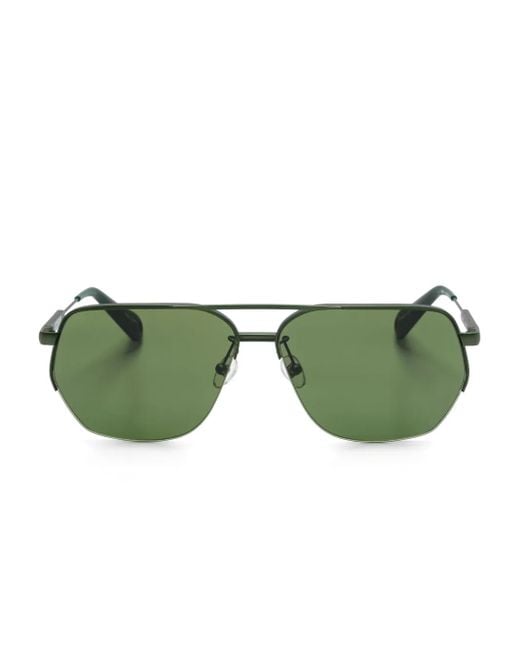 Jacquemus Green X Linda Farrow Navigator-Frame Sunglasses