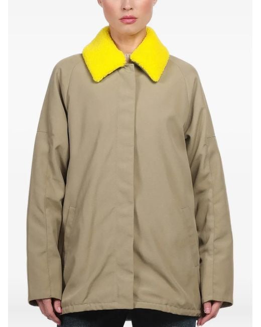 Tibi Lotte Coat in Green Lyst UK