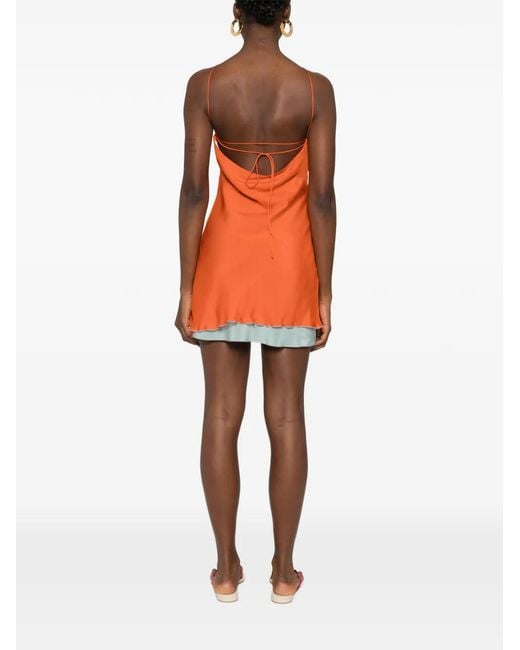 Sir Orange Danica Halterneck Mini Skirt