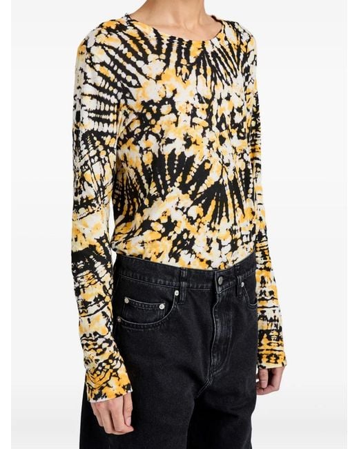 Proenza Schouler Black Mia Long-Sleeve Top