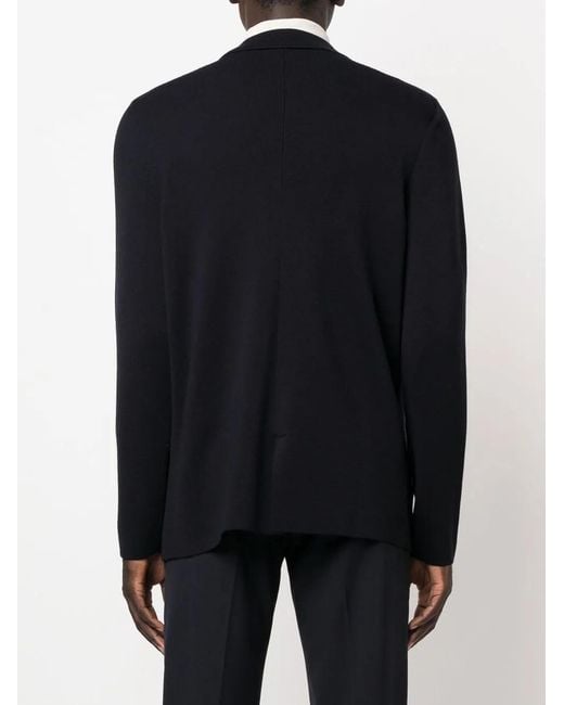 Drumohr Blue V-Neck Buttoned Cardigan for men