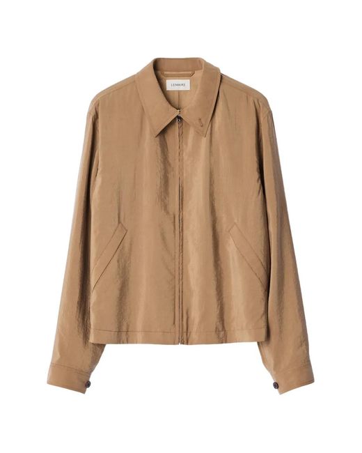 Lemaire Natural Crinkled-Texture Zipped Jacket for men