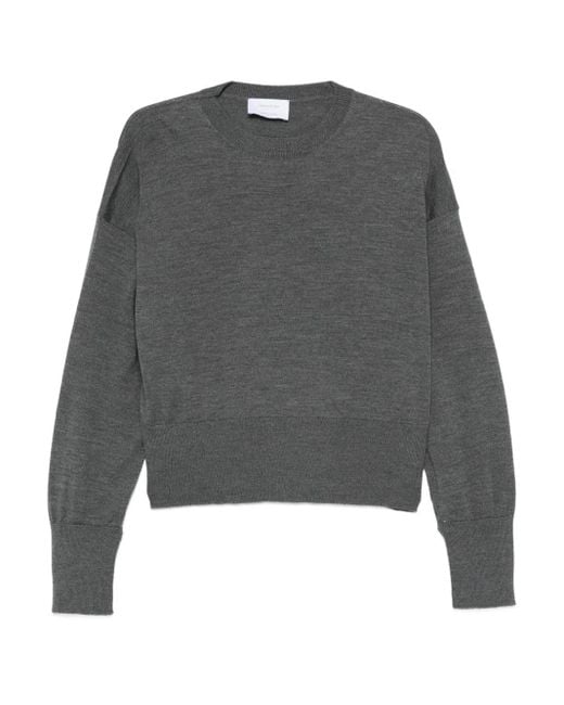 Daniele Fiesoli Gray Pullover Mit Rundem Ausschnitt
