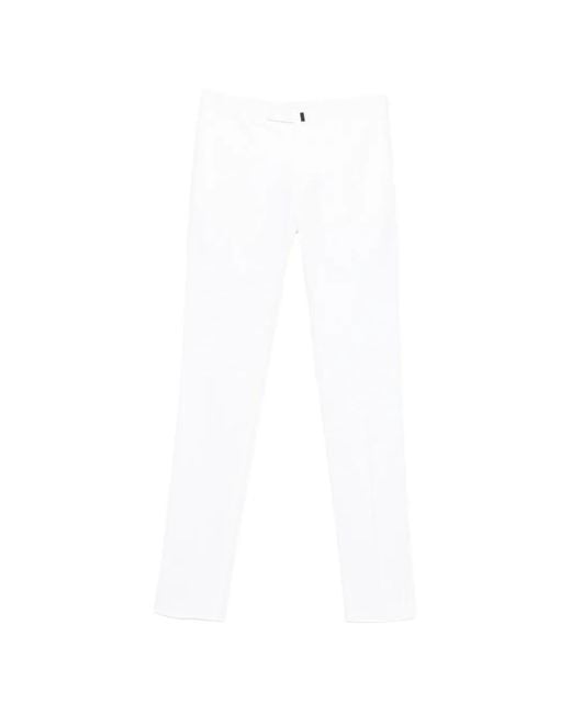Incotex White Bely-Loops Trousers for men