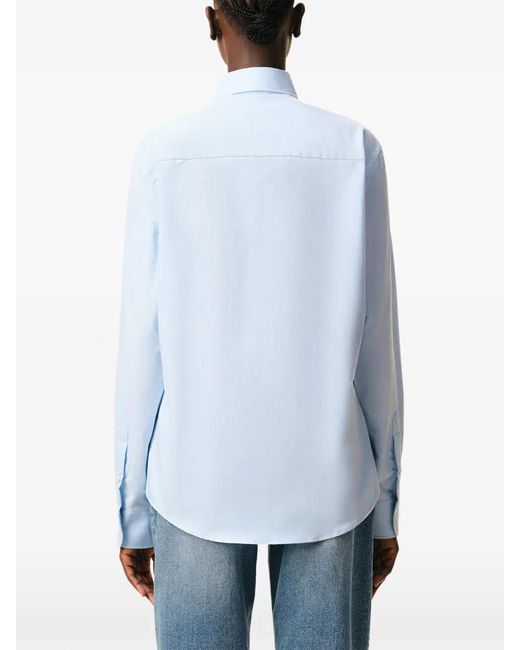 AMI Blue Sky Cotton Button-Down Shirt for men