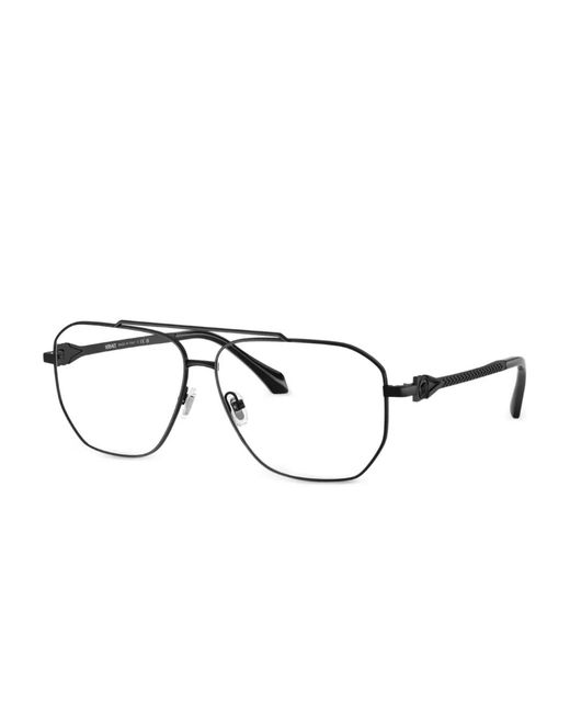 Versace Black Square-Frame Glasses for men
