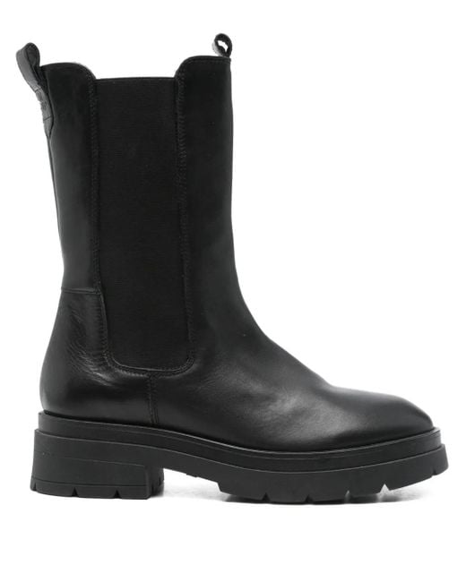 Marc O' Polo Black Elastic-Panelled Boots