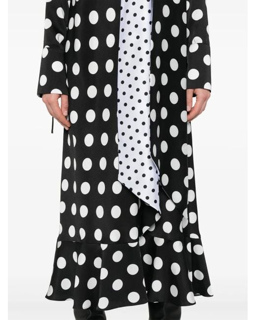 Parlor White Polka-Dot Maxi Dress