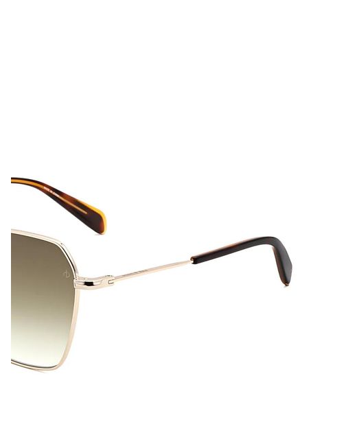 Rag & Bone Metallic Geometric-Frame Sunglasses