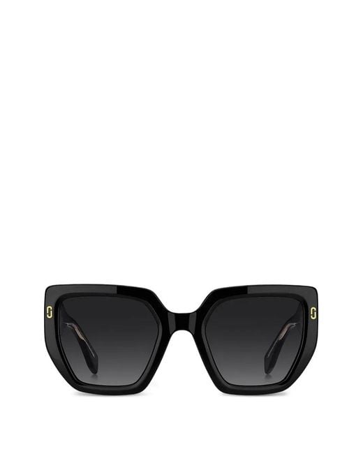 Marc Jacobs Black Logo-Detail Sunglasses