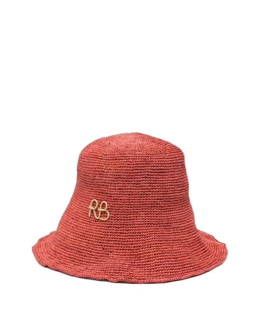 Ruslan Baginskiy Red Logo-Embellished Bucket Hat