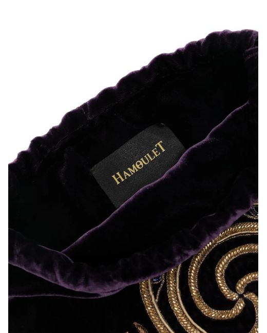HAMOULET Black Hamsa Tote Bag