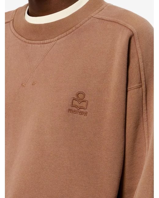 Isabel Marant Brown Sweat Sunny À Logo Brodé