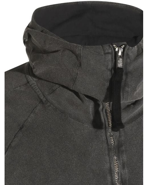 Thom Krom Gray Zip-Up Hoodie for men