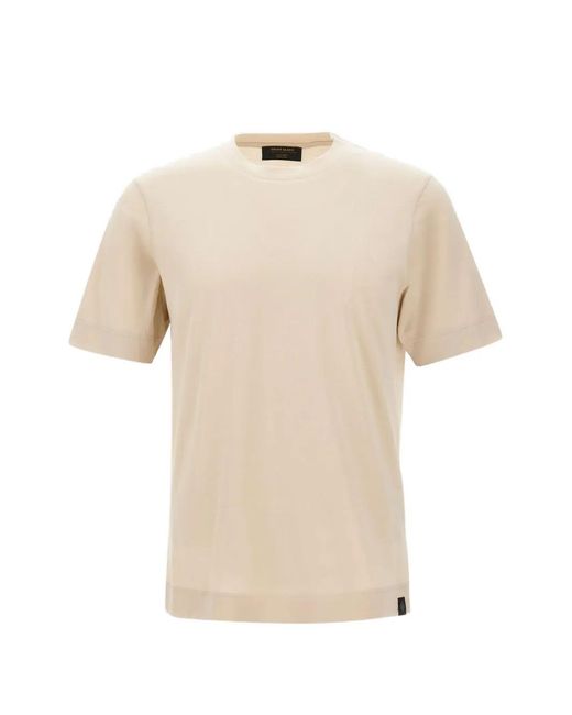 Gran Sasso Natural Short-Sleeve Cotton T-Shirt for men