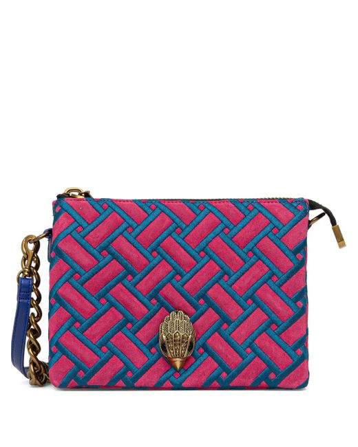 Kurt Geiger Blue Eagle Head-Embellishment Cross Body Bag