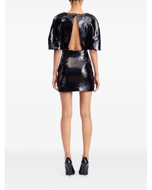 16Arlington Black Riaura Sequinned Mini Dress