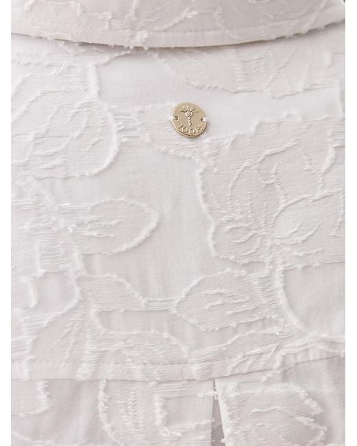Joop! White Floral-Jacquard Shirt
