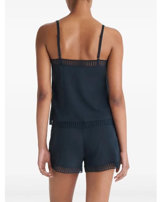 Eres Black Sandra Graphic V-Neck Camisole