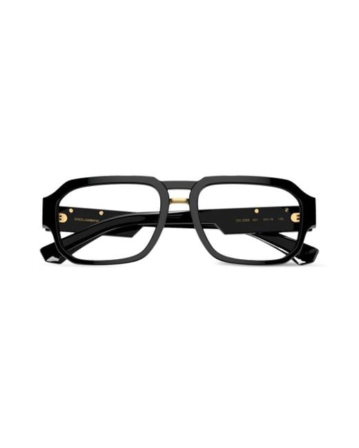メンズ Dolce & Gabbana Dg3389 パイロット眼鏡フレーム Black