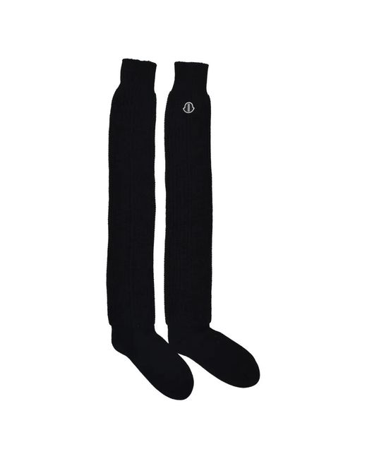 Moncler Black Hiking Cotton Socks for men