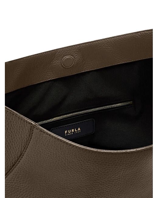 Furla Brown Lara Shoulder Bag L