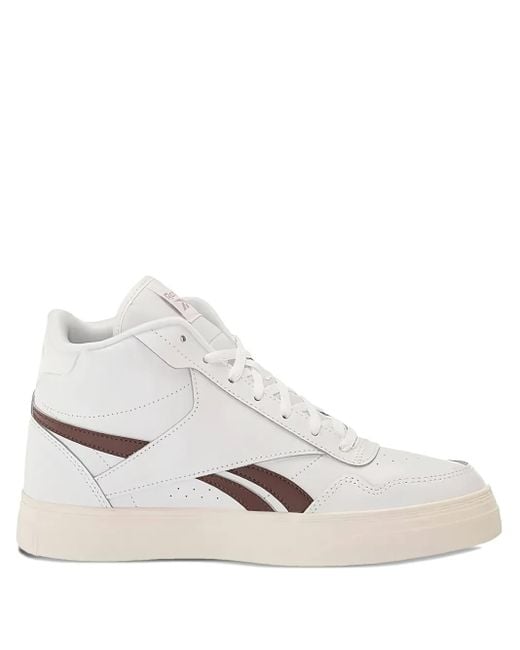 Reebok White Court Advance Bold High /Modern" Sneakers