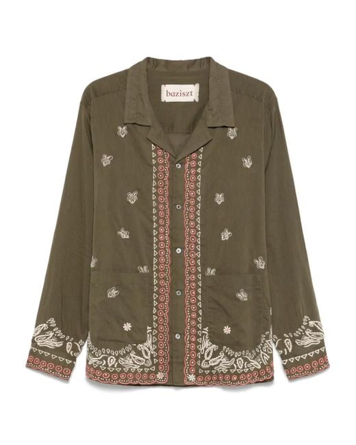 BAZISZT Green Langa Shirt for men