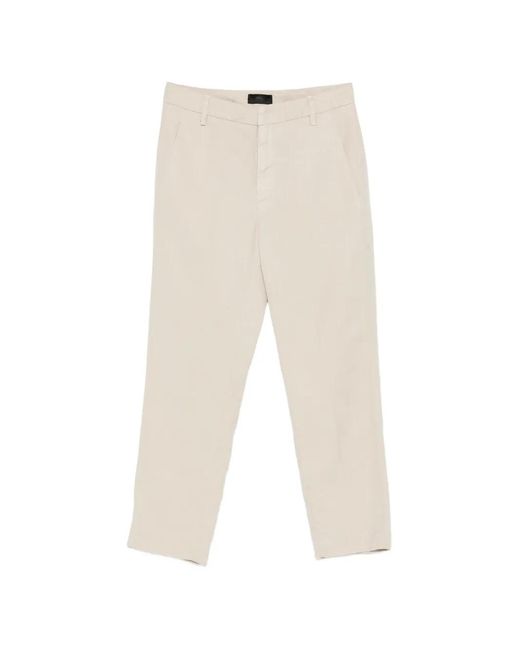 Dondup White Logo-Detail Trousers