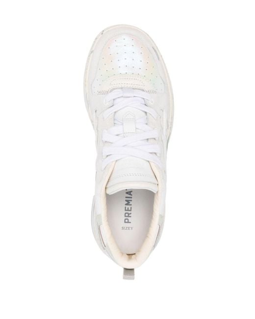 Premiata Drake Sneakers Met Vlakken in het White