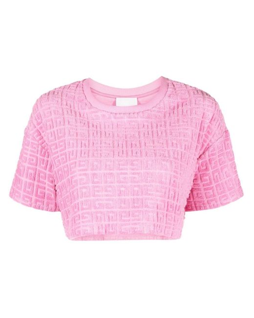 Givenchy 4g クロップドトップ Pink