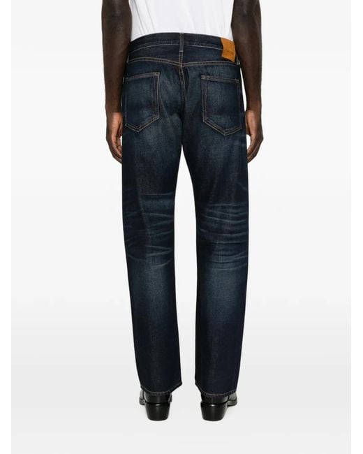 Tom Ford Blue Straight-Fit Jeans for men