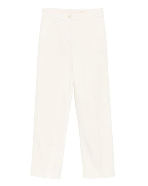 Aspesi Broek Met Knopen in het White