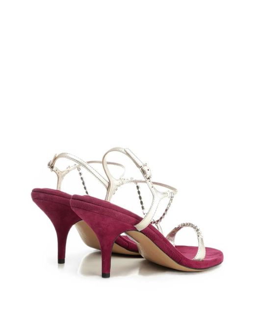 Chloé Pink Zia Heeled Sandals