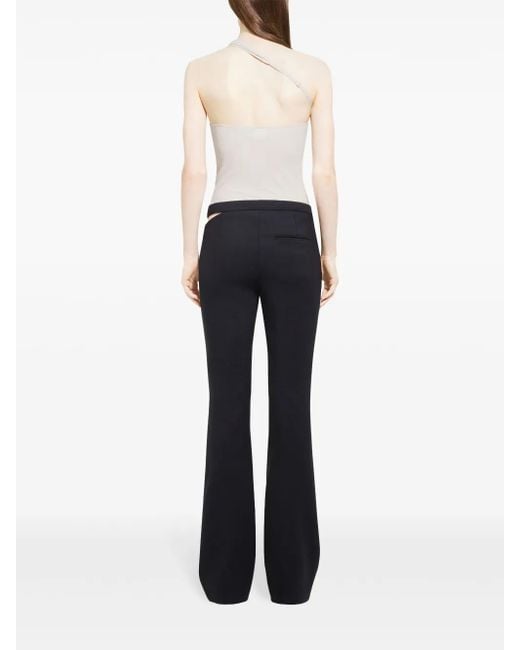 Courreges White Slash Asymmetric Top