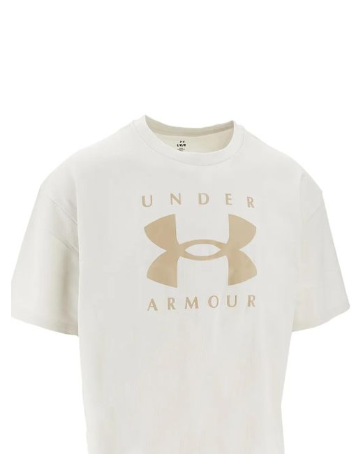 Under Armour White Logo T-Shirt for men