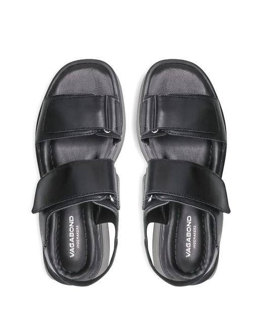 Vagabond Black 50Mm Courtney Double-Strap Platform Sandals