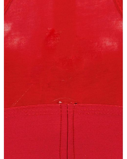 DIESEL Red Logo-Print Sport Bra