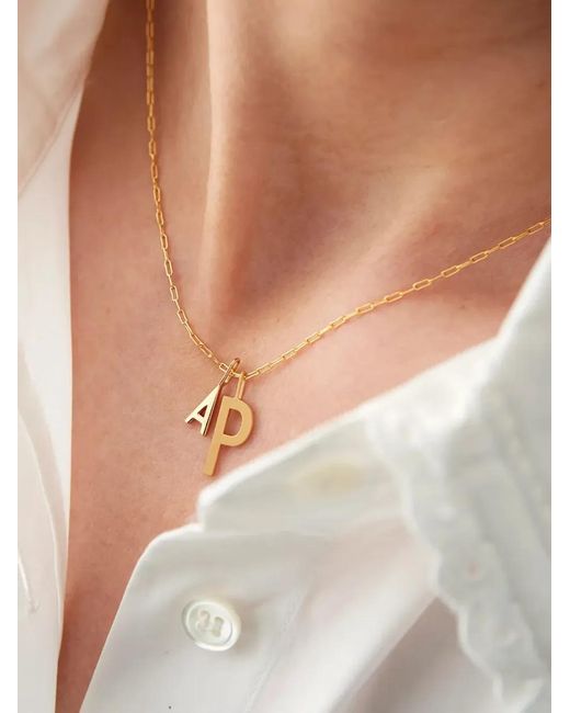 Design Letters White P-Letter Pendant