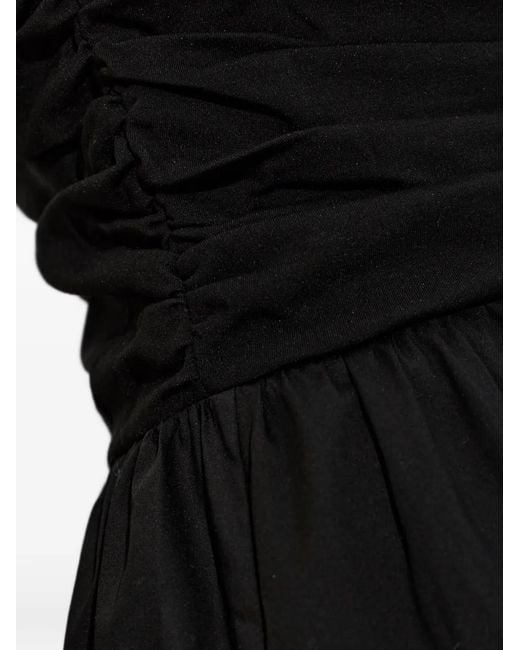 Gestuz Black Ruched-Bodice Camisole Dress