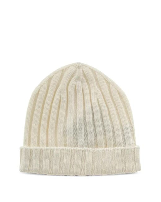 Alpha Industries Geribbelde Kasjmier Muts in het Natural voor heren