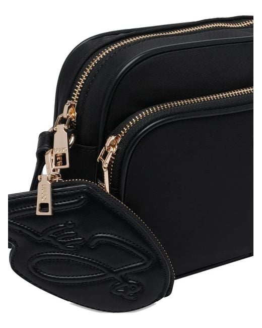 Liu Jo Black Sac À Bandoulière Zippé À Logo