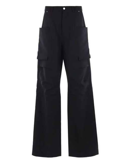 Rick Owens Blue Pantalon Cargo Stefan À Poches Multiples for men