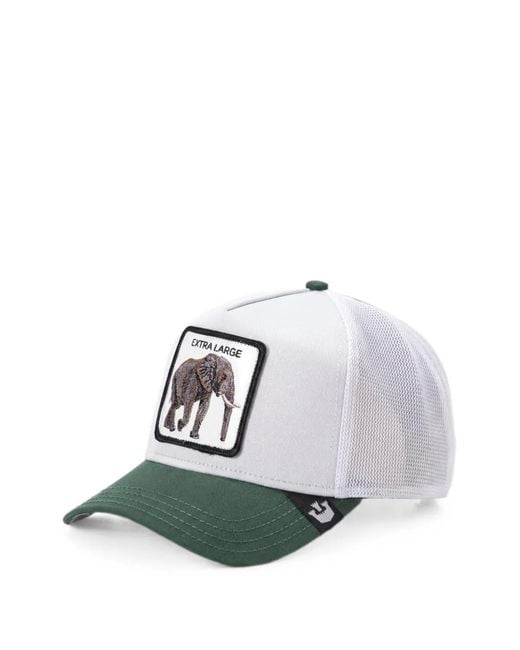 Goorin Bros White Extra Large Animal-Patch Trucker Cap for men