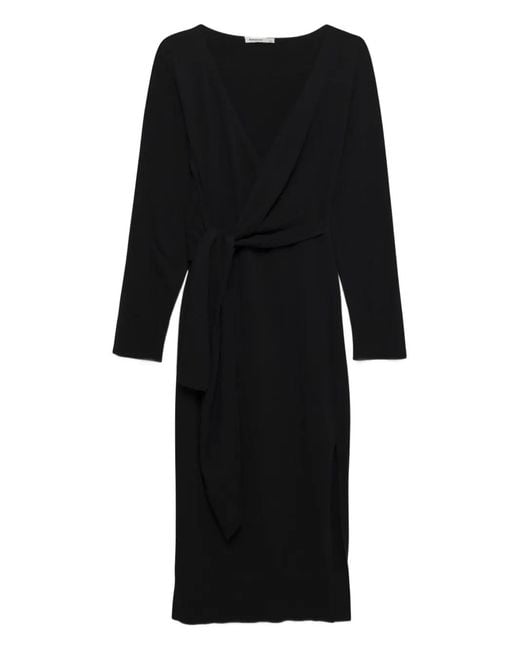 Jonathan Simkhai Black Skyla Tie-Waist Cotton Midi Dress